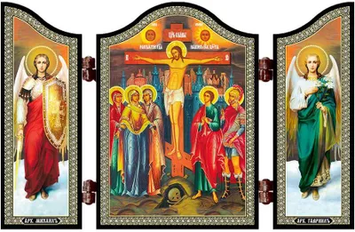 Produktbild von 1428 Kreuzigung Christi Christliche Ikone Raspjatie Hristovo Reise Altar
