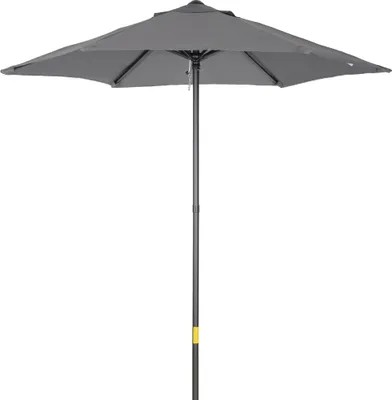 Produktbild von Sonnenschirm Ø196 cm, Drehbar Sonnenschirm mit Knickfunktion, sechseckig Balkonschirm Strandschirm windfest stabil Marktschirm Sonnenschutz für Strand