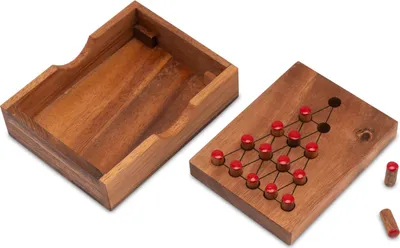 Produktbild von Der letzte Kämpfer - Dreieck-Solitär - Steckspiel - Knobelspiel aus Holz