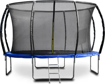 Produktbild von G21 Trampolin G21 SpaceJump, 366 cm, blau, mit Sicherheitsnetz + Freitreppe G21-69042691
