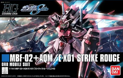 Immagine prodotto di Hgce 1/144 Mbf-02+Aqm / E-X01 Strike Rouge