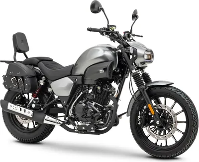 Produktbild von Motorrad Fighter 125 S-RS grau 90 km/h Euro 5+ Schaltmoped Chopper 125ccm 4 Takt Leichtkraftrad Krad Kraftrad