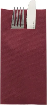 Produktbild von Besteckserviette Bordeaux aus Linclass® Airlaid 40 x 40 cm, 100 Stück
