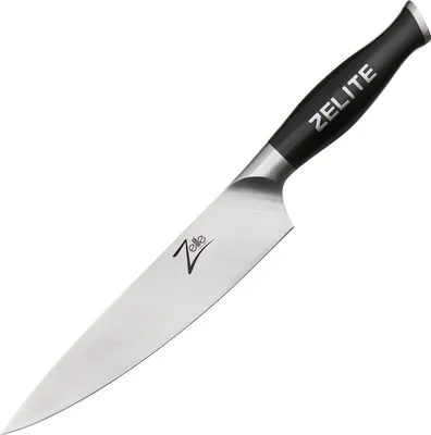 Produktbild von Zelite 20,3 cm Kochmesser, Profi Messer aus Deutschem Edelstahl, Japanisch Inspirierte Scharfe Messer für Küche, Scharfes Koch Messer zum Schneiden Hacken Zerkleinern, Küchenmesser Extrem Scharf