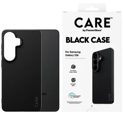 Produktbild von PanzerGlass CARE™ by ® TPU Case Schwarz Samsung Galaxy S26, Cover, Samsung, Samsung - Galaxy S26, Schwarz