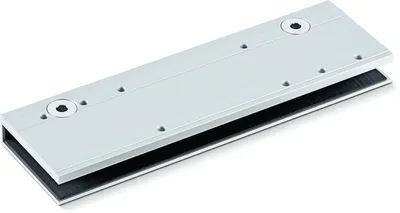 Produktbild von Geze Klemmplatte für TS 3000 V silber für Ganzglastüren - 14835