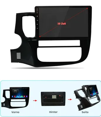 Produktbild von 9 zoll Android 11 Autoradio GPS Navi für Mitsubishi Outlander 2012-2018 USB FM RDS MP5