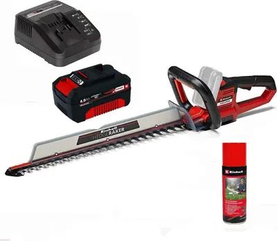 Produktbild von Einhell Akku-Heckenschere ARCURRA 18/55 Akku 4.0 Ah, Ladegerät 18V + Pflegespray