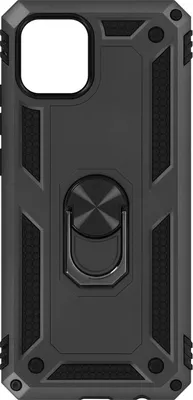 Produktbild von Avizar, Hybrid Handyhülle mit Ring Halterung für Samsung Galaxy A03, Schwarz