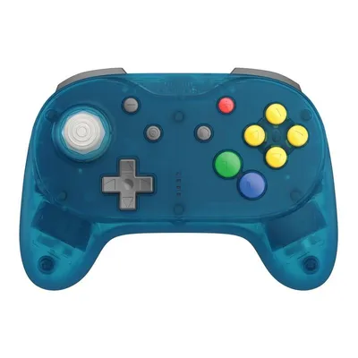 Immagine prodotto di Retro Fighters Brawler64 Pro, compatibile con PC, N64, Nintendo Switch, Nintendo Switch 2, con frequenza di 1000 Hz, joystick con effetto Hall, colore blu ghiaccio, controller wireless
