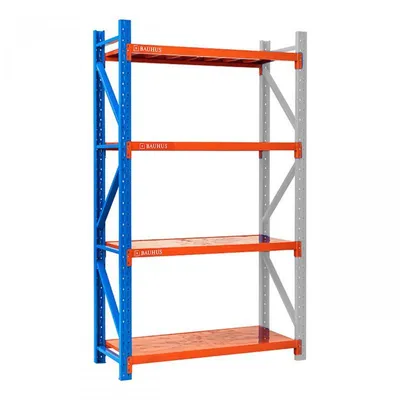 Zdjęcie produktu dla Bauhus Moduł Dodatkowy Regału Magazynowego 200x150x60 cm Metalowy 1200 kg 4 Półki