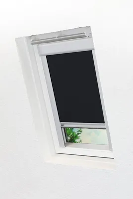 Produktbild von Lysel - Qualitätsdachfensterrollo abdunkelnd schwarz Rollo geeignet für Velux Dachfenster UK08, SK08, SK09, SK10, SK11, SK12, SK13, (B x H) 117.30cm x 121.50cm in schwarz