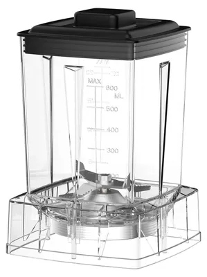 Image de Conteneur pour grains secs - Accessoire mixeur de 600 ml - Récipient de remplacement avec lames de broyeur