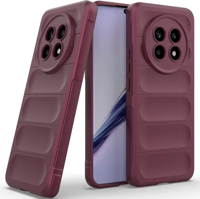 Produktbild von Handyhülle für Realme 13 Pro/Realme 13 Pro+ Weich TPU Silikon Stossfest Anti-rutsch Hülle bordeaux