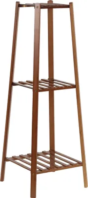 Immagine prodotto di WISFOR scala per fiori con 3 livelli, portafiori portafiori in bambù, portapiante per interni, esterni, soggiorno, balcone, giardino