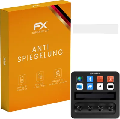 Produktbild von atFoliX FX-Antireflex 3x Schutzfolie kompatibel mit Elgato Stream Deck Plus Displayfolie