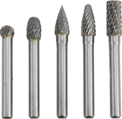 Obrázek produktu pro sada 5 dílů/sada fréz z tvrdokovu 6x8mm s dvojitým výbrusem pro leštění broušení gravírování vrtáníADEFG