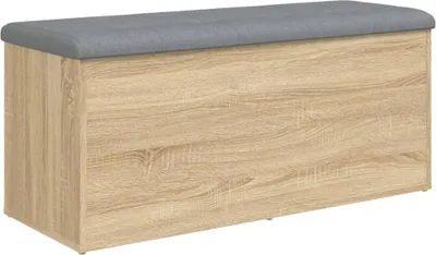Produktbild von vidaXL Aufbewahrungsbank Sonoma-Eiche 102 x 42 x 45 cm Holzwerkstoff