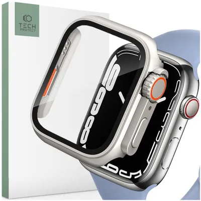 Image de Tech-Protect Defense360 Apple Watch 4 / 5 / 6 / Se (44Mm) Titanium/Orange