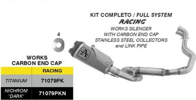 Produktbild von ARROW Works Komplettauspuff aus Titan für Suzuki GSX-8S
