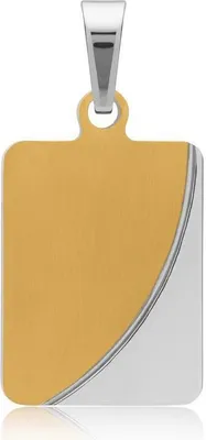 Produktbild von Bicolorer Anhänger aus Edelstahl P5179