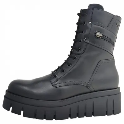 Image de Chaussures de ville pour femme Nero Giardini, bottines à lacets, couleur noire, style décontracté