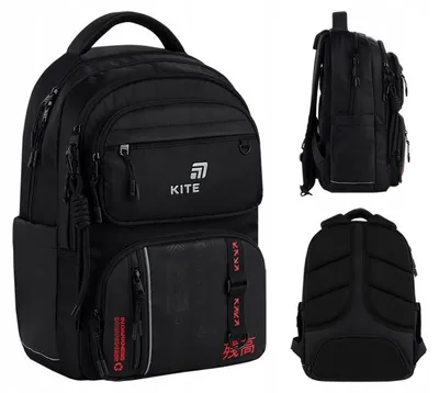 Obrázek produktu pro Mládežnický školní batoh pro chlapce s více přihrádkami a přívěskem Kite