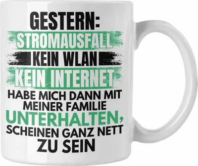 Produktbild von Trendation - Lustige Gamer Tasse Zocker Geschenk Gamer Gamergirl Geschenkidee Geburtstag (Weiß)