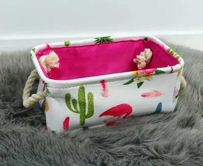 Zdjęcie produktu dla Pojemnik na zabawki, organizer do przechowywania flamingo OR48WZ1