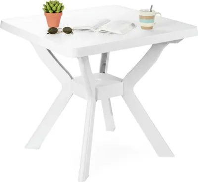Produktbild von Normandy - Gartentisch, 79x79x72h cm Weiß, 4 Plätze  Italy