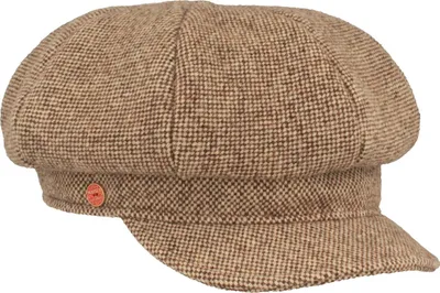 Mayser Tweed Ballonmütze Coco reine Wolle in beige