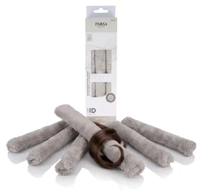 Image de PARSA Beauty Hair ID - Bigoudis en microfibre, lot de 6, pour la mise en forme des boucles