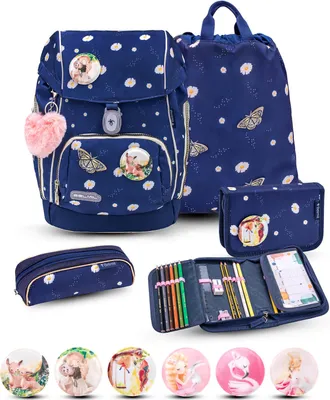 Produktbild von Belmil Comfy Plus Premium Schulranzen Set 5-teilig "Daisy"