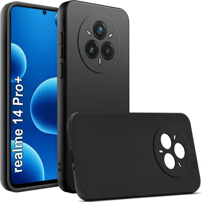 Immagine prodotto di Custodia in silicone nero opaco Slim per Realme 14 Pro+ Plus 5G