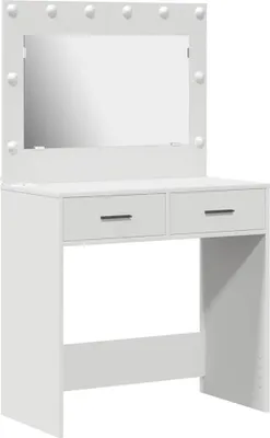 Obrázok produktu pre vidaXL Toaletný stolík s úložným priestorom Biely 78,5 x 41 x 135 cm Materiál na báze dreva