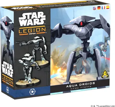 Produktbild von Star Wars Legion: Aqua Droid Unit - Spiel-Zubehör - ENG Edition