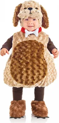 Produktbild von Süßes Plüschkostüm Hund für Kleinkinder & Babys an Fasching Kleinkinder Größe: M