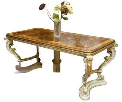 Produktbild von Luxus Tische Esszimmer Tisch Esszimmertisch Klassisch Möbel Weiß Holz