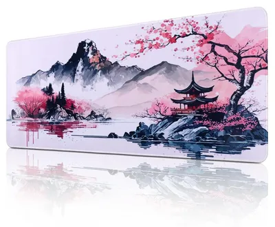 Image de Tapis de souris XXL, 800 x 300 mm, rose, avec base en caoutchouc antidérapante