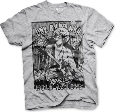 Produktbild von Jimi Hendrix - Bold As Love T-Shirt - X-Large - Heather-Grey