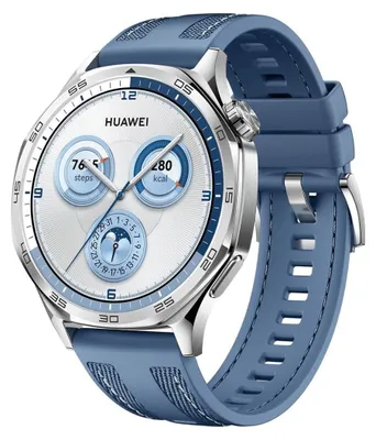 Image de Huawei WATCH GT5 46mm 3.63 cm (1.43") AMOLED Digital 466 x 466 pixels Stainless steel GPS (satellite)