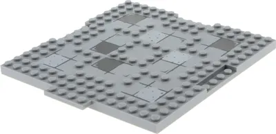 Produktbild von 1x Lego Bau Platte modifiziert 16x16 2/3 neu-hell grau Steine 6059168 15623pb001