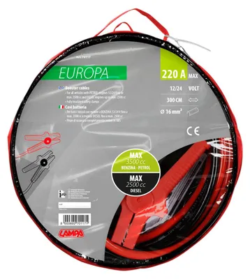 Produktbild von LAMPA Starthilfekabel 220A Auto Starthilfekabel 70117