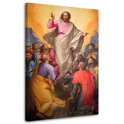 Zdjęcie produktu dla Obraz na płótnie, Wniebowstąpienie Pańskie Rzym 40x60 cm Feeby kolorowy obraz na ścianę  gotowy do powieszenia