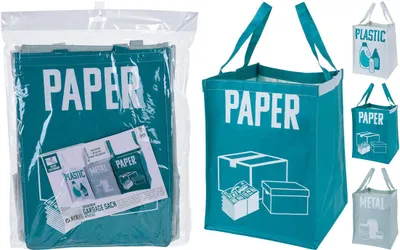 Image de Ensemble De 3 Sacs Poubelles Réutilisables Spéciaux Pour Le Camping De Dimensions 30x30x39cm - No Disponible