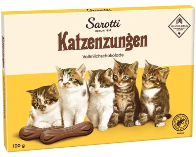Produktbild von Sarotti Katzenzungen Vollmilch 100g