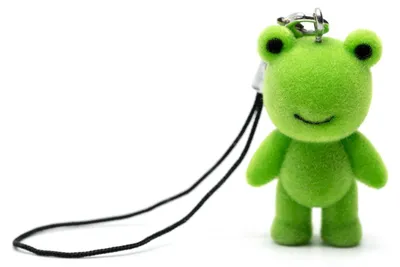 Produktbild von Frosch Flock Handyanhänger Miniblings Handyschmuck Kröte Frösche grün beflockt