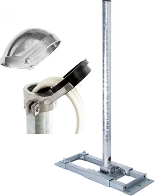 Produktbild von PremiumX DELUXE X130-48 Dachsparrenhalter 130cm SAT Mast ALU Mastkappe