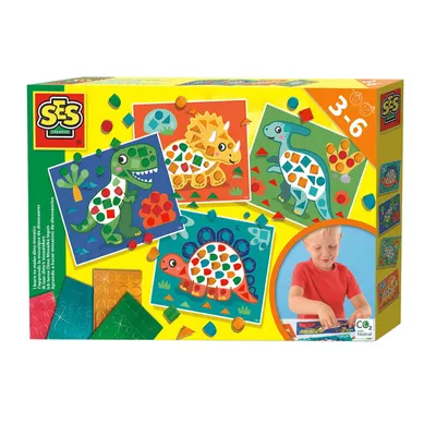 Obrázok produktu pre SES Naučte sa vyrábať mozaiky z dinosaurov 14830