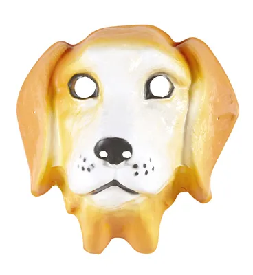 Produktbild von Gesichtsmaske für Kinder im Hunde-Design für Fasching und Motto-Partys